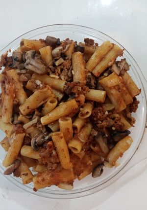 عکسی از دستور پاستا با سس شیر