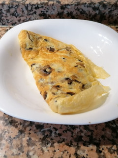 Una foto de Tortilla de boletus