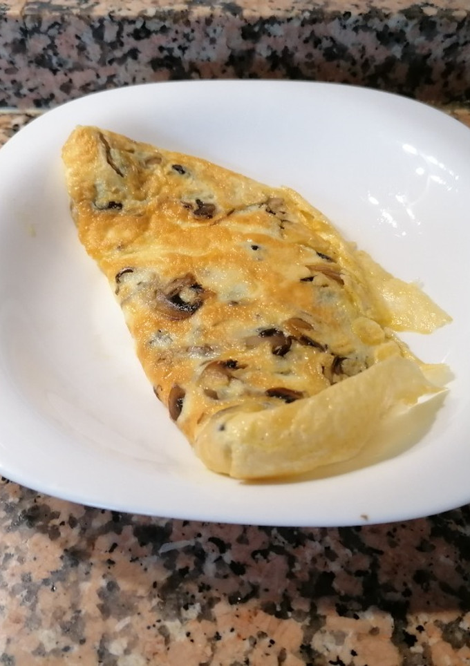 Una foto de Tortilla de boletus