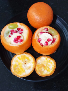 ऑरेंज फ्रूट कस्टर्ड (orange fruit custard recipe in Hindi) रेसिपी मुख्य फोटो
