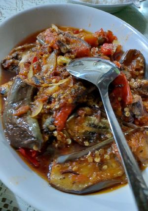 Foto resep Terong Sarden sambal bawang