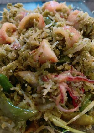 Foto resep Teri medan dan cumi asin cabe hijau