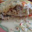 Dorado al horno con salsa de Roquefort