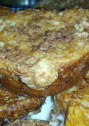 Una foto de Torrijas de vainilla y canela