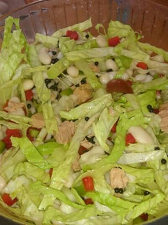 Una foto de Ensalada de alubias