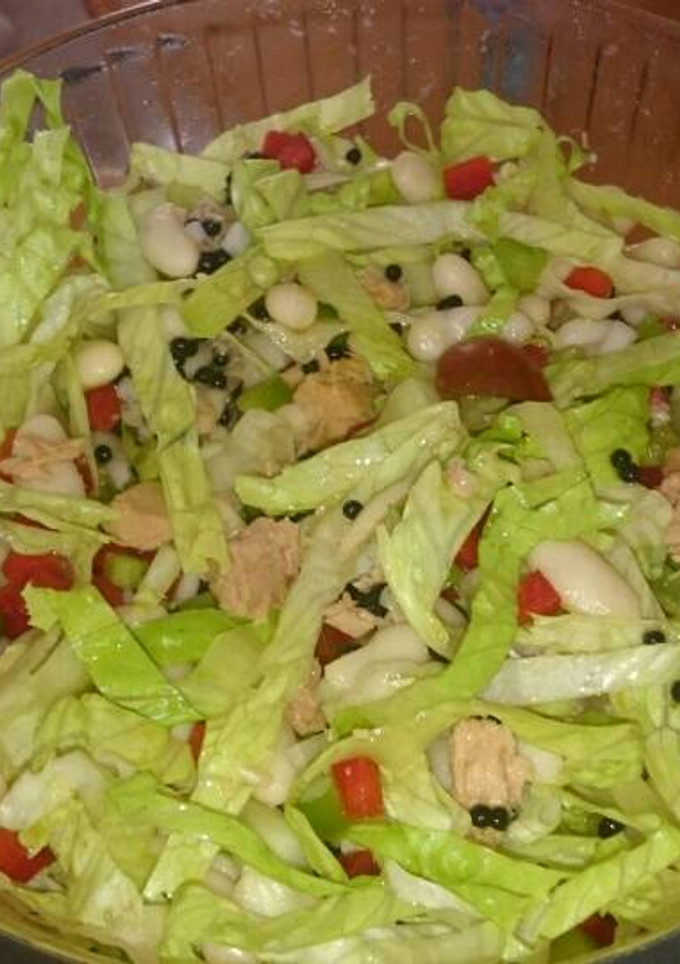 Una foto de Ensalada de alubias