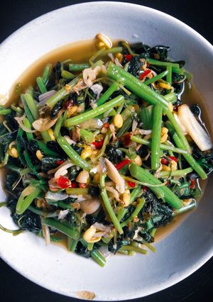 Foto resep Tumis bayam kecambah