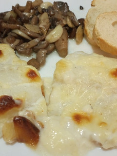 Una foto de Bacalao gratinado al horno
