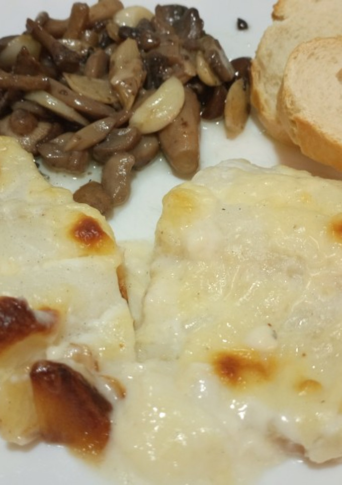 Una foto de Bacalao gratinado al horno