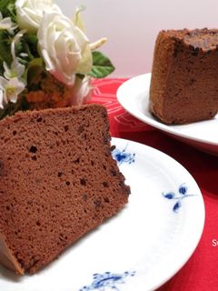 3倍濃郁巧克力戚風蛋糕 的食譜成品照片