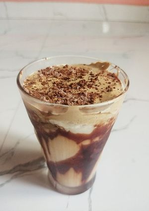 A picture of Dalgona coffee.