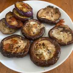 รูปของ Mushroom and Eggplant Mozza grill byTia