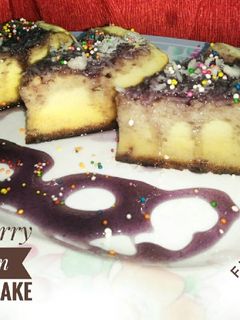 Foto resep Blueberry Cotton Cheesecake (versi magiccom)