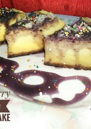 Foto resep Blueberry Cotton Cheesecake (versi magiccom)
