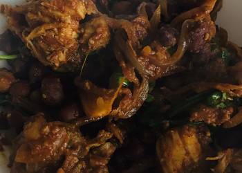 Easiest Way to Make Appetizing Black channa chicken roast