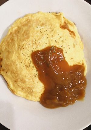 Foto resep Omurice with Demi-glace sauce
