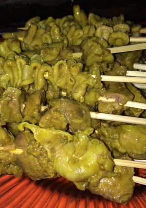 Foto resep Sate usus dan ati ampela goreng