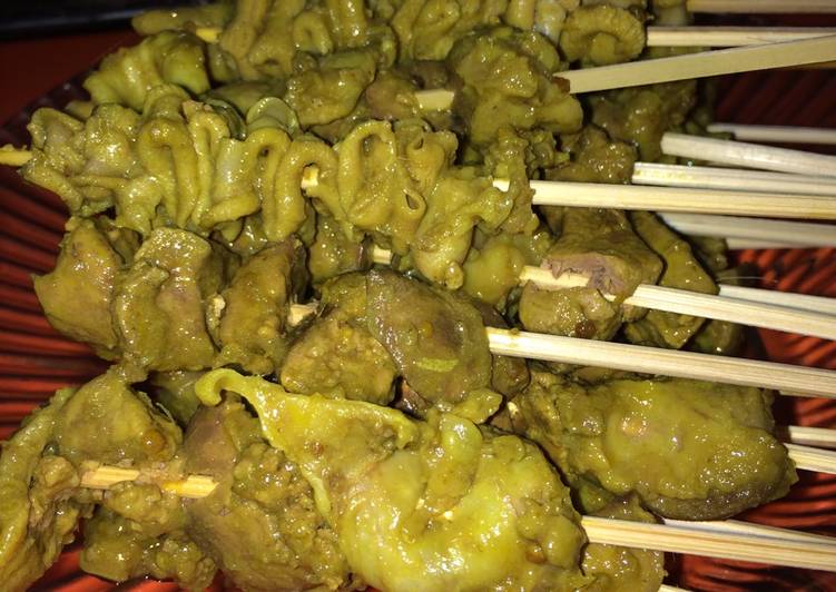 Resep Sate usus  dan ati ampela goreng  oleh Resty Anggarini 