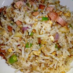 A picture of Egg and Sausage Veggie Fried Rice.