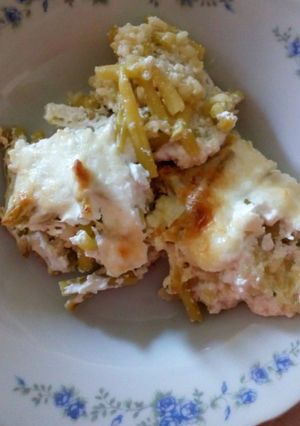 Rakott zöldbab diétásan recept fotója