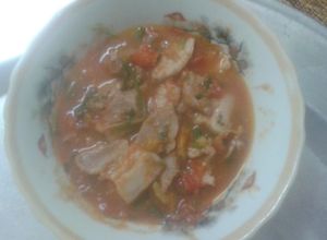 Hình của món Thịt lợn sốt cà chua.