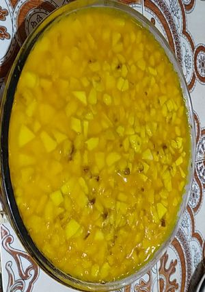 صورة لوصفة طورة باردة بالفلون والتفاح