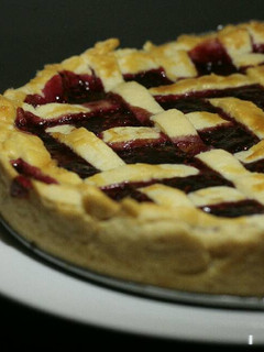Una foto de Tarta americana🇺🇸 rellena de mermelada de frambuesas🍓🍰