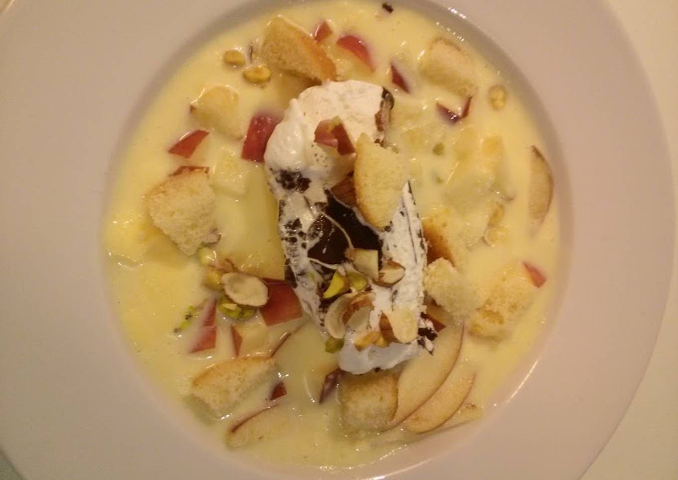 Nutty Apple Custard