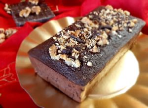 Foto di Brownie con avena banana e cioccolato