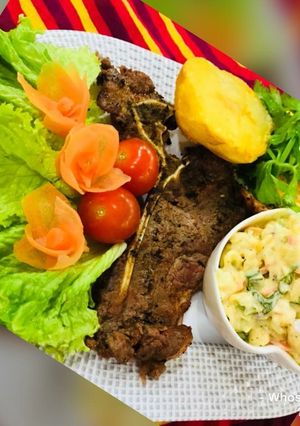 A picture of Whosayna’s T-bone Steak.
