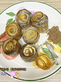 白帶魚卷(氣炸鍋料理) 的食譜成品照片