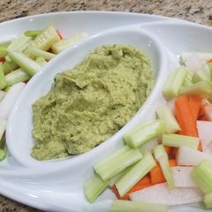 A picture of Avocado hummus.
