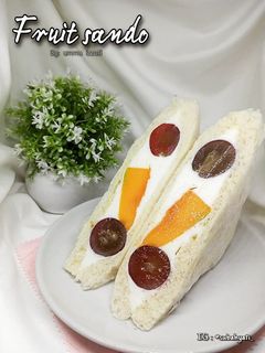Foto resep Fruit sando/sandwich buah
