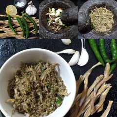 A picture of सुक्या बोंबीलाची चटणी /ठेचा (sukya bombilachi chutney recipe in marathi).