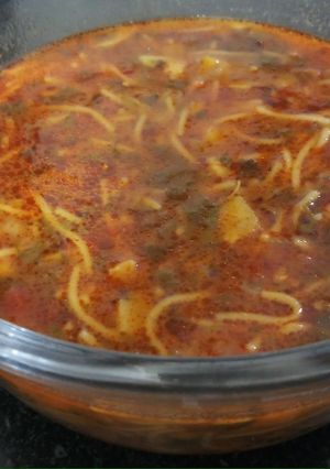 عکسی از دستور سوپ ورمیشل