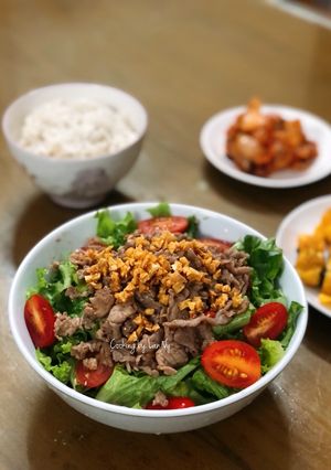 Hình của món Salad thịt bò.