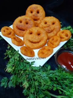 পোটেটো  স্মাইলি (potato smiley recipe in Bengali) রেসিপির প্রধান ছবি