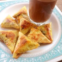 A picture of Baked samosa.