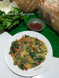 Foto resep Omelette Bayam