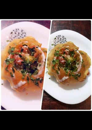 A picture of Raj Kachori | exact idea | cook with tayyeba.