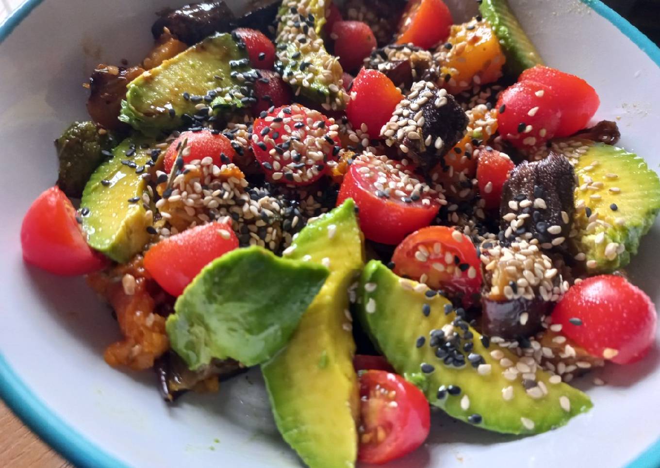 Ensalada de verduras asadas