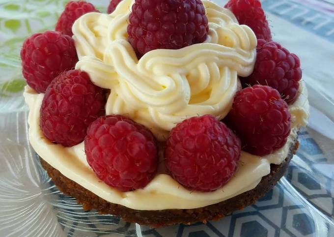 Tartelette framboise, chantilly