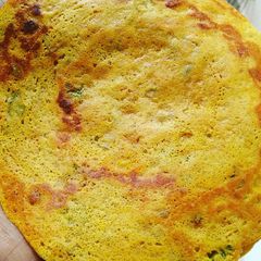 A picture of Besan ka chilla.