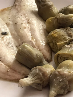 Una foto de Dorada en Airfryer con verduras