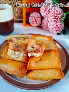 Foto resep Pisang coklat keju selimut