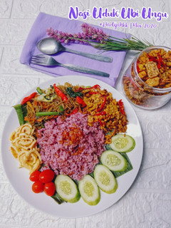 Foto resep Nasi Uduk Ubi Ungu