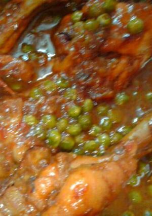A picture of Chicken Matar Masala.