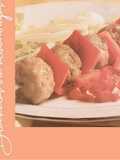 Brochetas del albóndigas