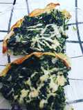 Tarta de espinaca con base de papa