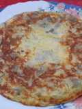 Tortilla de setas al ajillo con chispa